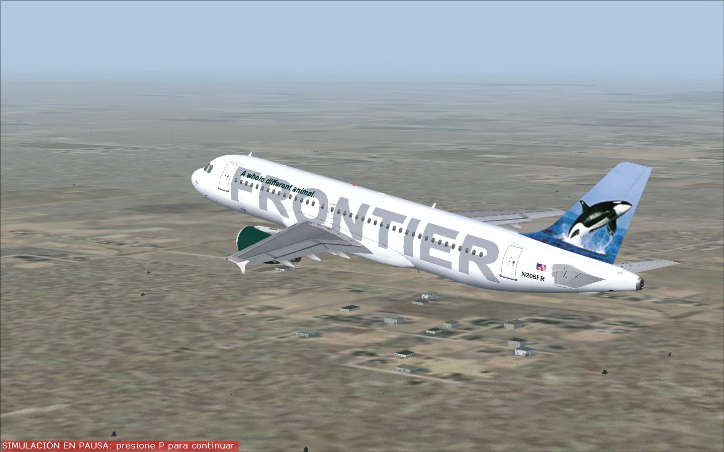Fs2004 Airbus A320 Frontier Airlines Ozzi — 1