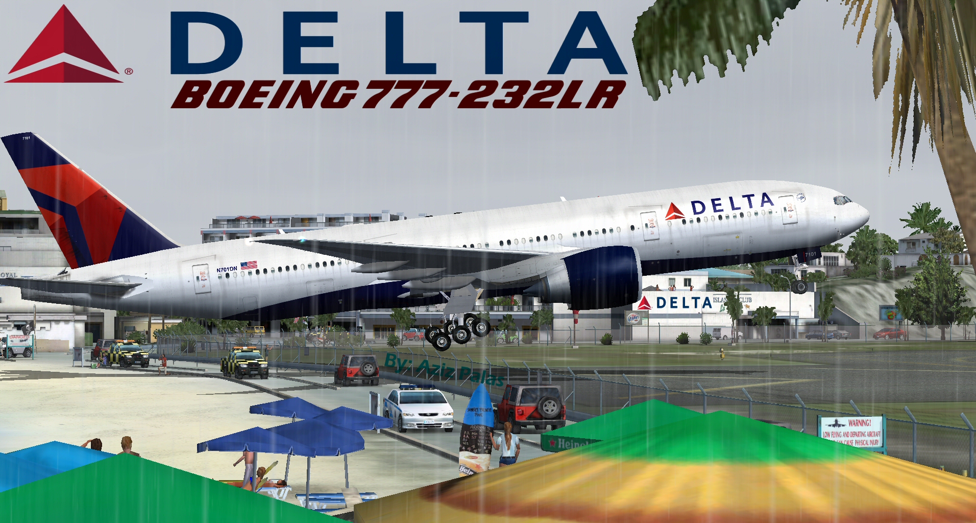 Fsx/Fs2004 Delta Airlines B777-232Lr — 1