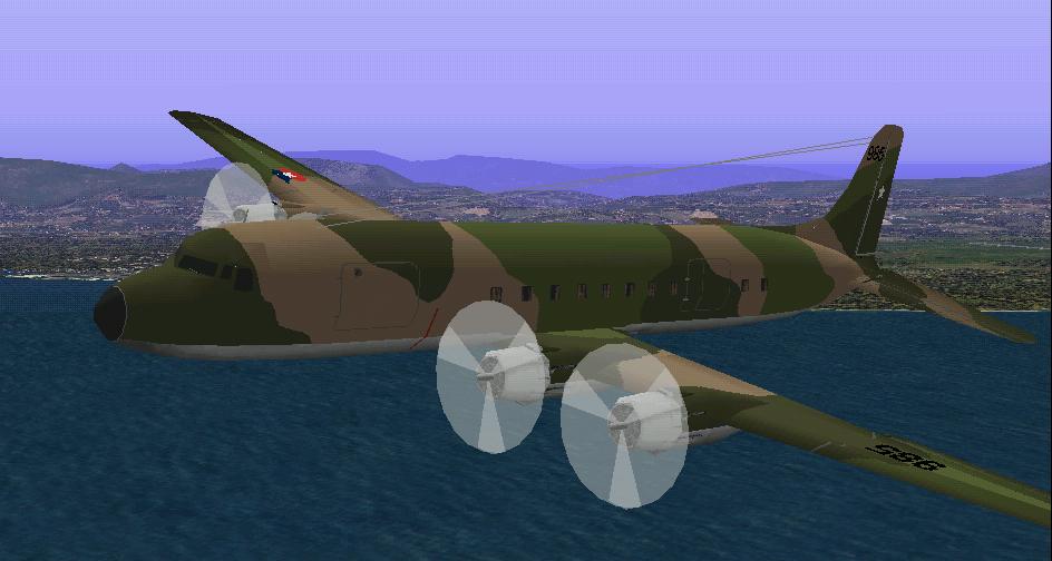 Fs98/Cfs Douglas C-118 Liftmaster Chilean Air Force — 1