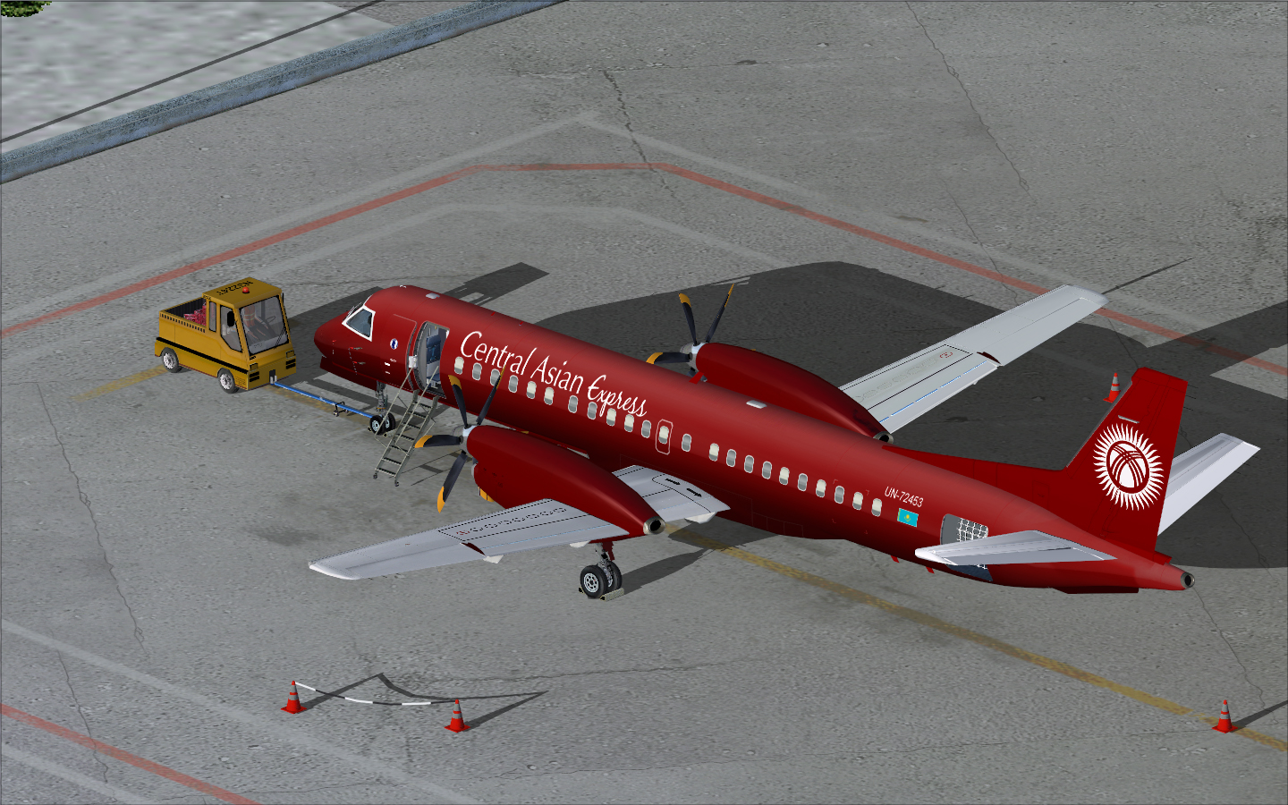 Fs2004 Central Asian Airlines Saab 2000 — 1