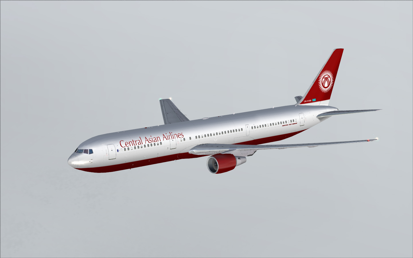 Fs2004 Central Asian Airlines Boeing 767-300 — 1