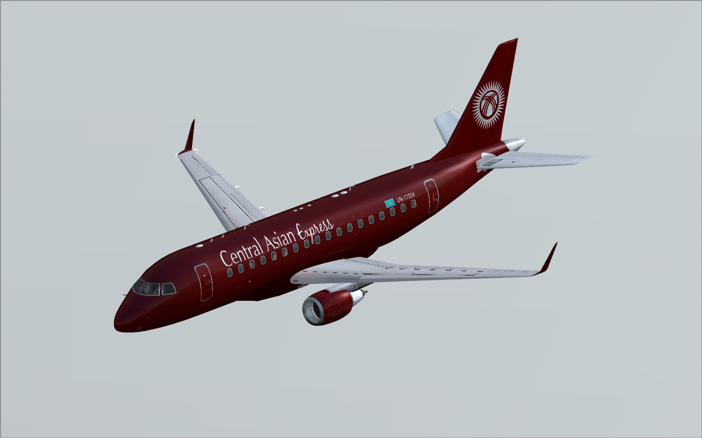 Fs2004 Central Asian Airlines Embraer 170 — 1