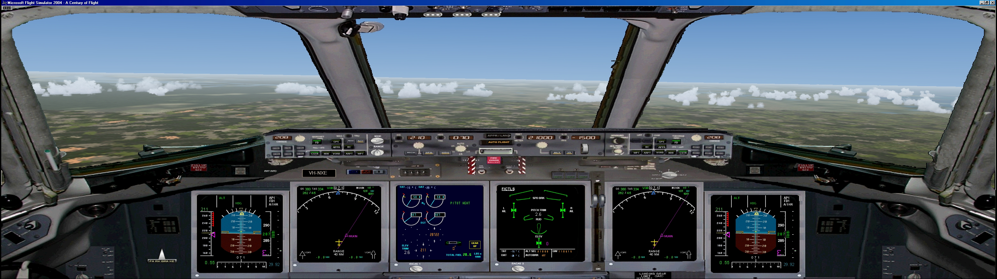 Fs2004 Boeing 717-200 Panel Dual Monitors — 1