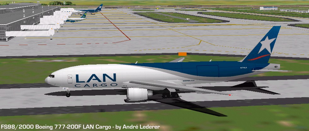 Fs98/Fs2000 Lan Cargo Boeing 777-F6N — 1
