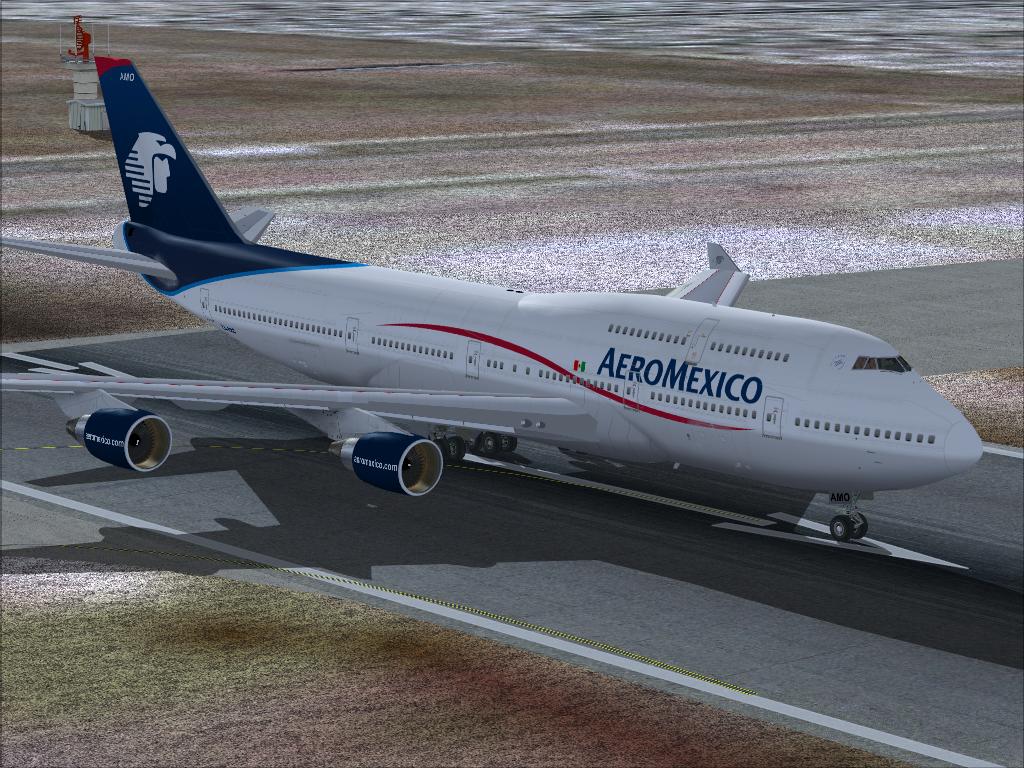 Fs2004 Boeing 747-400 Pw Aeromexico — 1