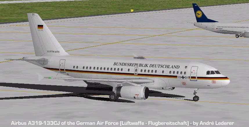 Fs98/Fs2000 Aircraft Airbus A319-133Cj Luftwaffe — 1