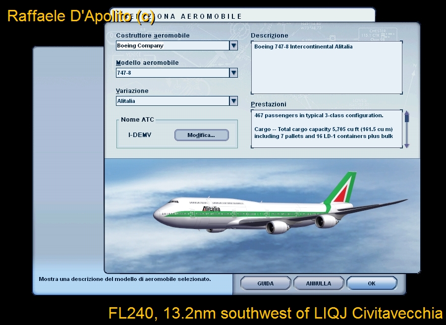 Boeing 747-8 Alitalia — 1