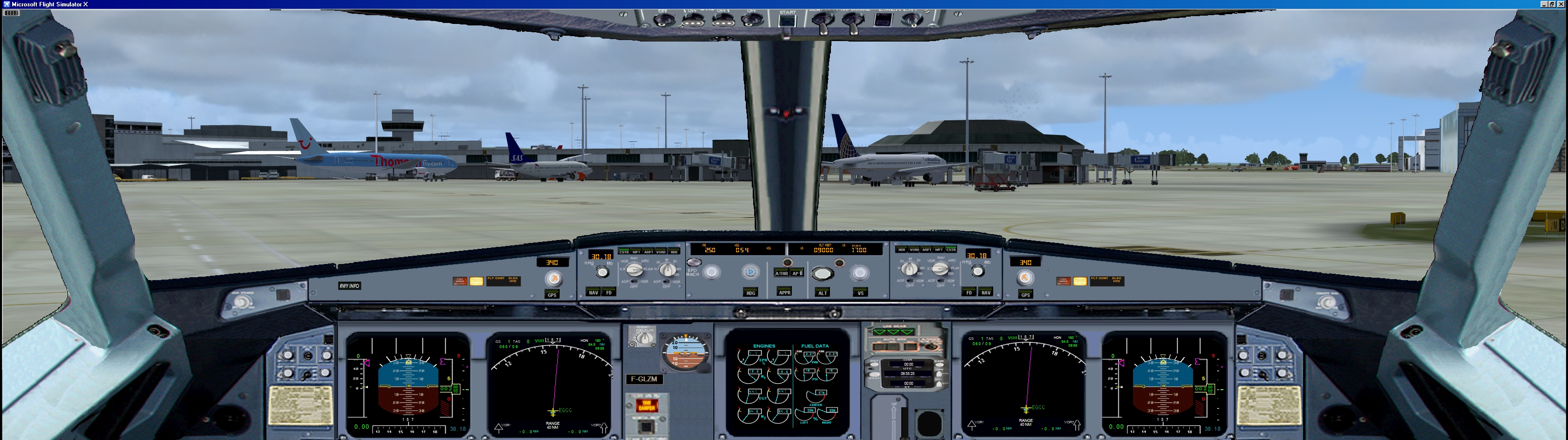 Fs2004/Fsx Airbus A319/A320 Panel V2 For Dual Monitors — 1