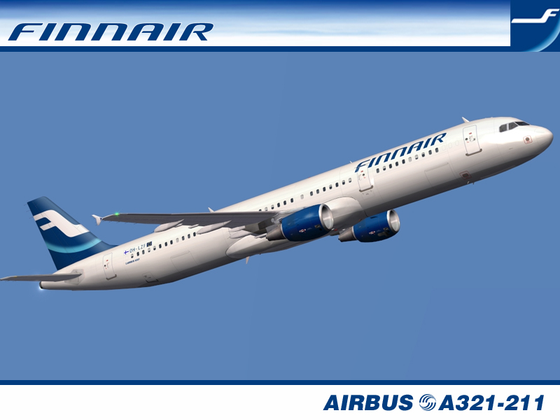 Fs2004 Ifdg Airbus A321-211 Finnair Registration Oh-Lzf — 1