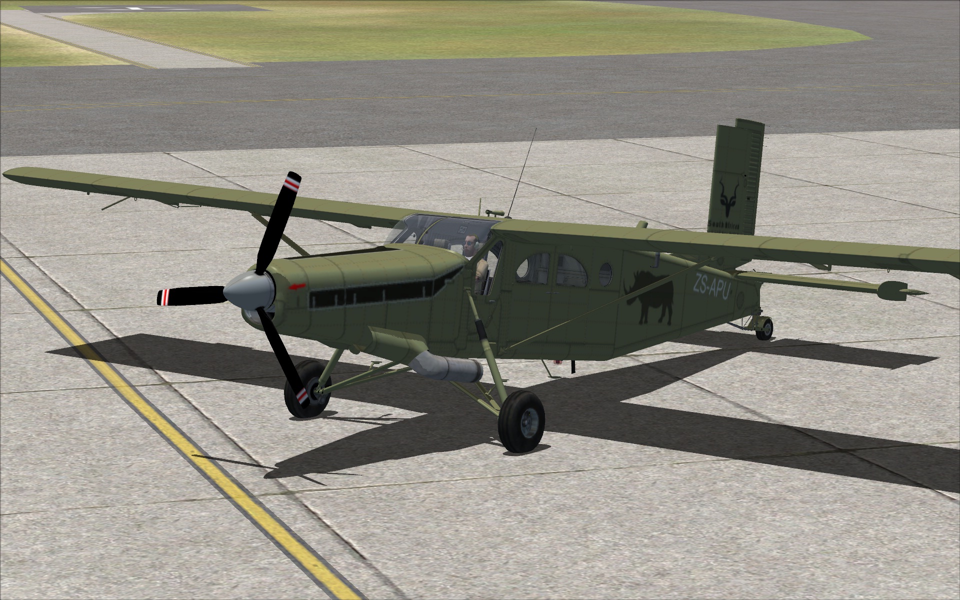 Fsx Pilatus Pc-6Ch2 Porter Digital Camouflage — 1