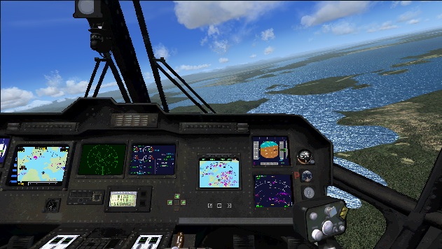 Fsx Panel With Glass Cockpit Gauges For Mh-53 Pavelow — 1