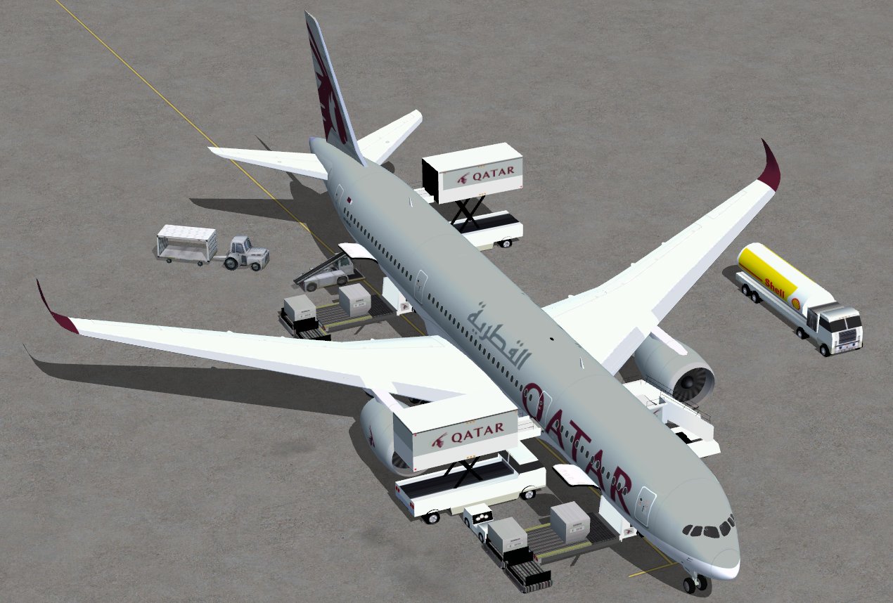 Fsx Qatar Airbus A350-900 Xwb V2A — 1