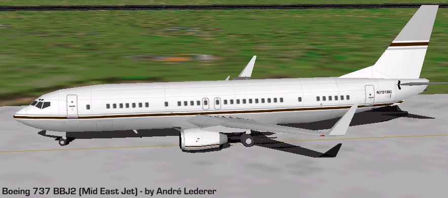 Fs98 Aircraft Boeing 737 Bbj2 Boeing 737 Bbj2 Is Based On The 737-800