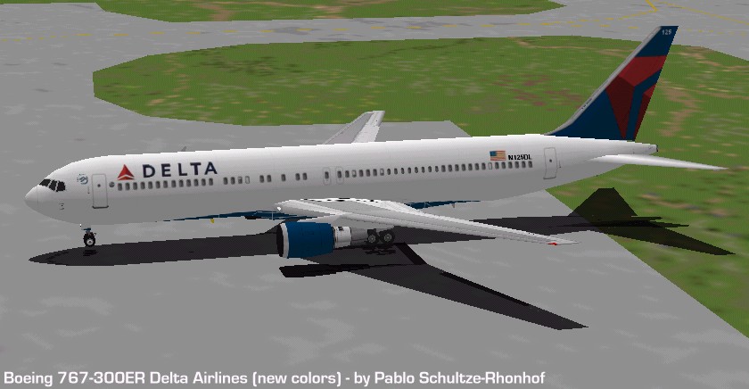 Fs98 Delta Airlines Boeing 767-300 (New Livery) — 1