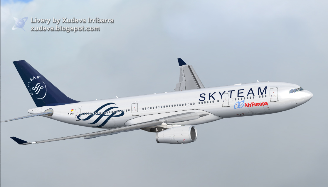 Fsx/Fs2004 Skyteam Airbus A330 V2 — 1