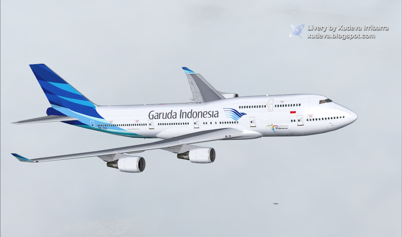 Fs2004 Garuda Indonesia Boeing 747-400 — 1