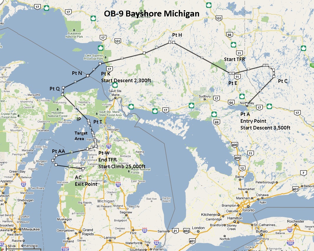 Fsx Flight Plan For Ob-9 Bayshore Michigan — 1