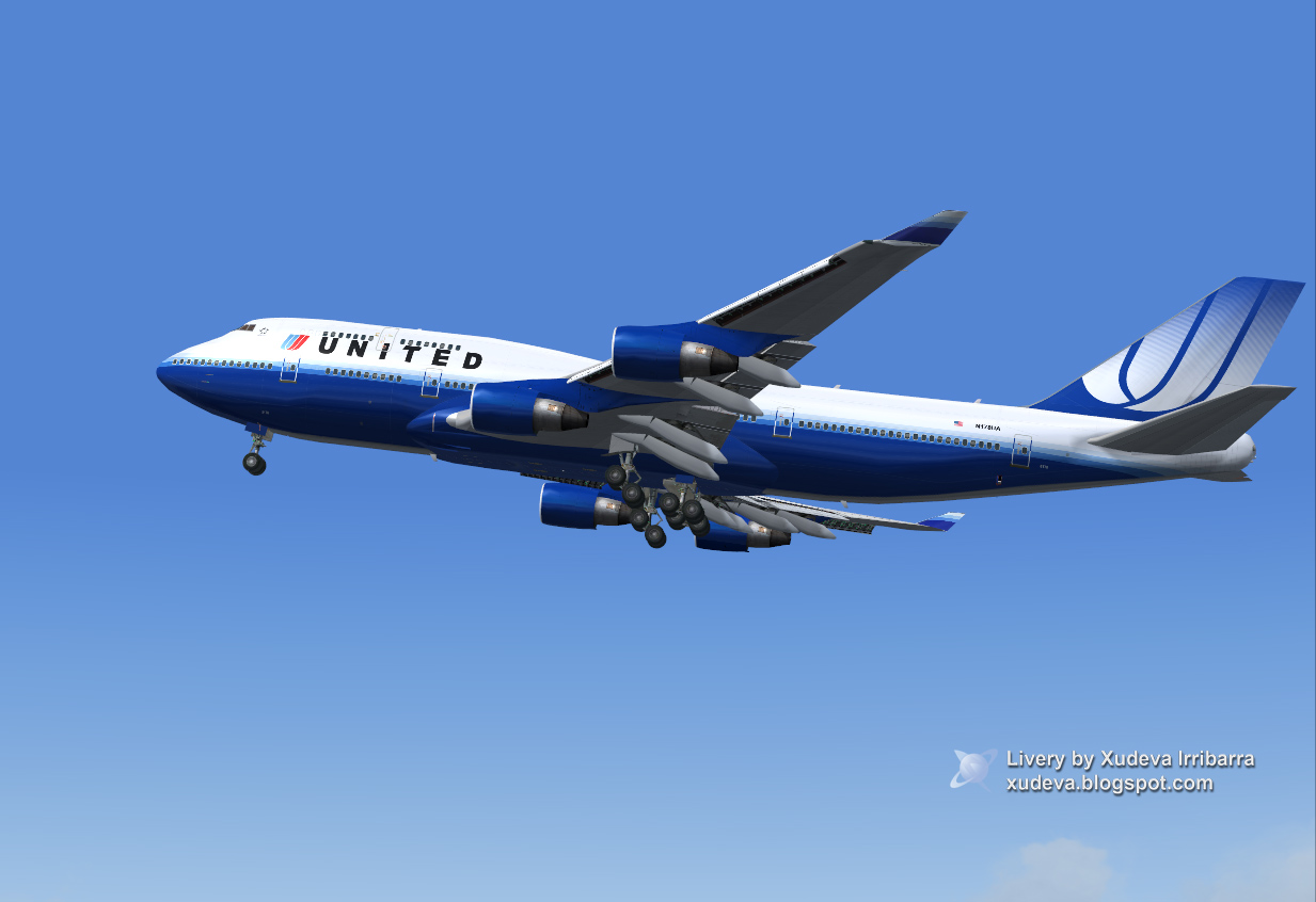 Boeing United B747-422 Fs2004 — 1