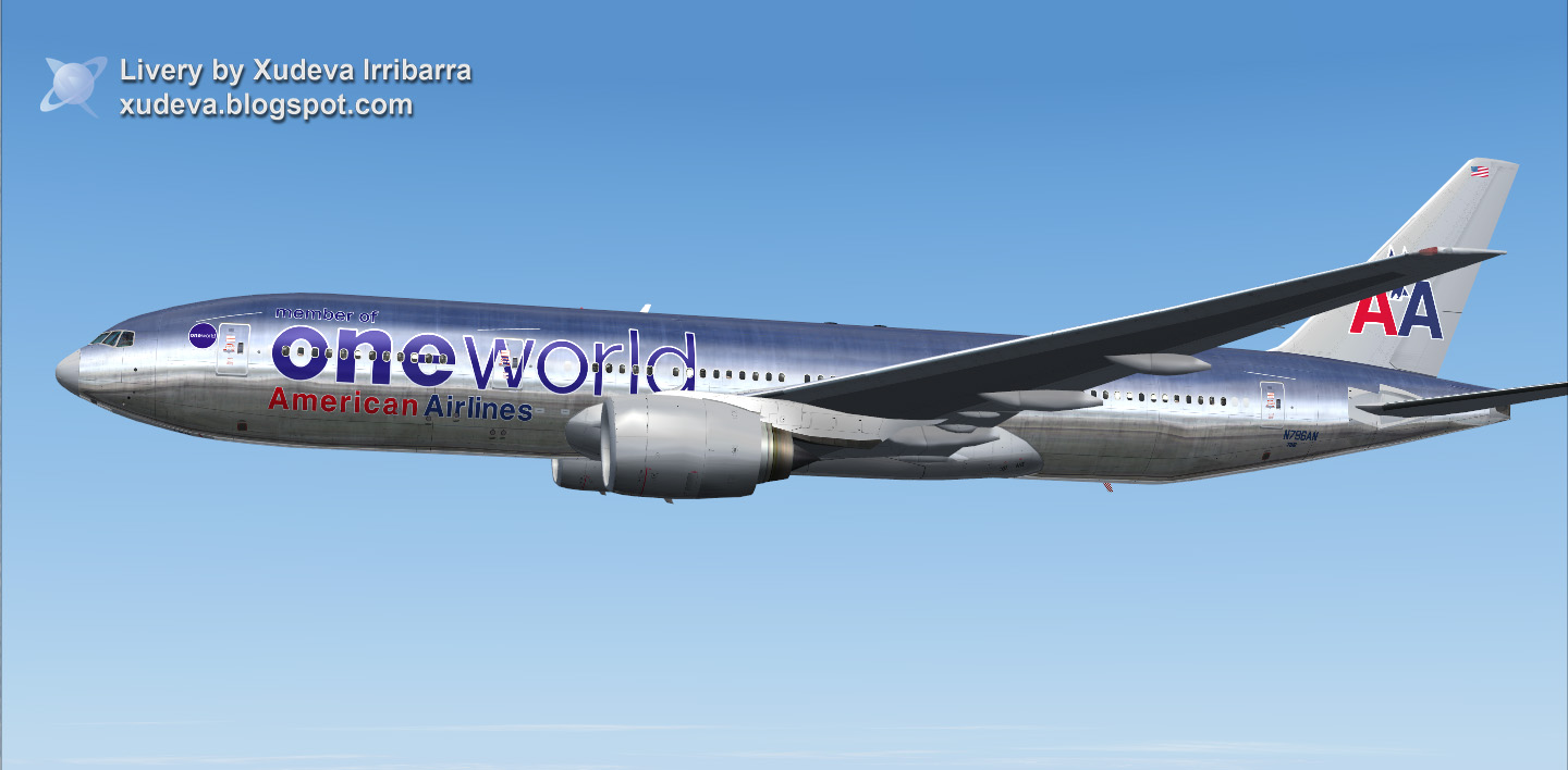 One World 777-200 Boeing Fs2004 — 1