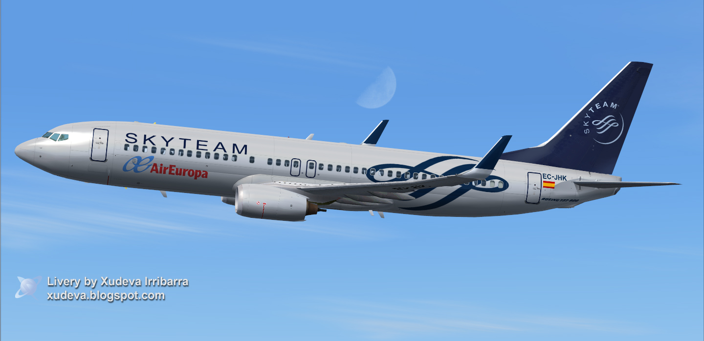 737-800 Boeing Skyteam Air Europa Fs2004 — 1