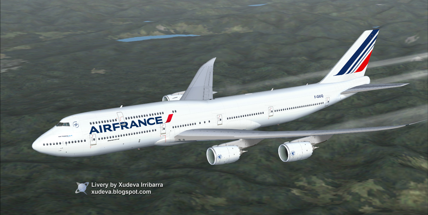 Skyspirit2011 Boeing 747-8 Intercontinental Airfrance Fs2004 V4B For Fs2004 Solely The Boe — 1