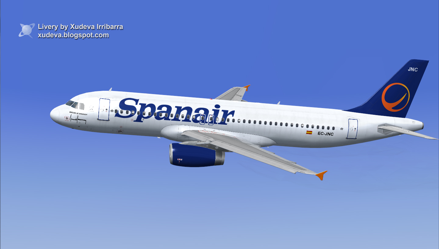 Fs2004 A320 Airbus Spanair — 1