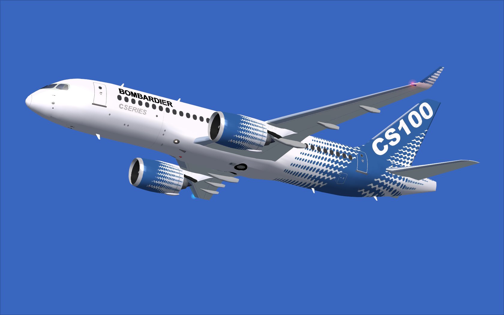 Bombardier Fsx Company Colors Cseries Cs100 V2 — 1