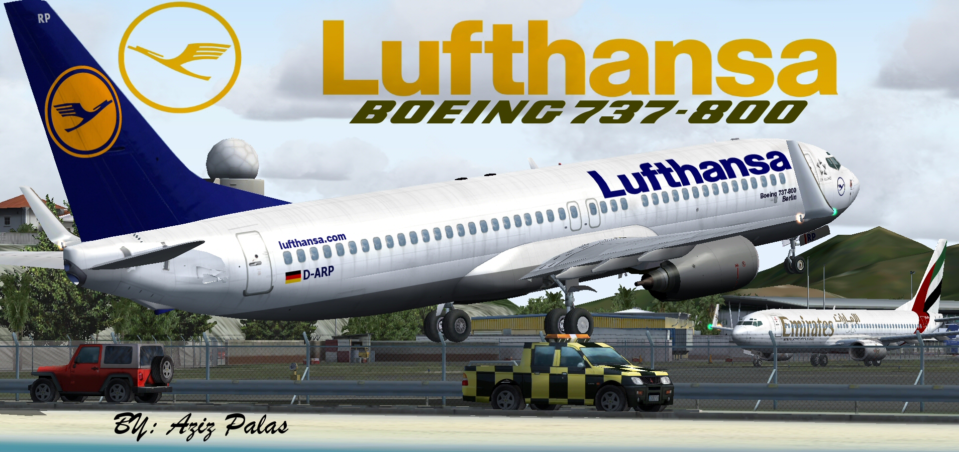 Fsx/Fs2004 Lufthansa B737-800 — 1