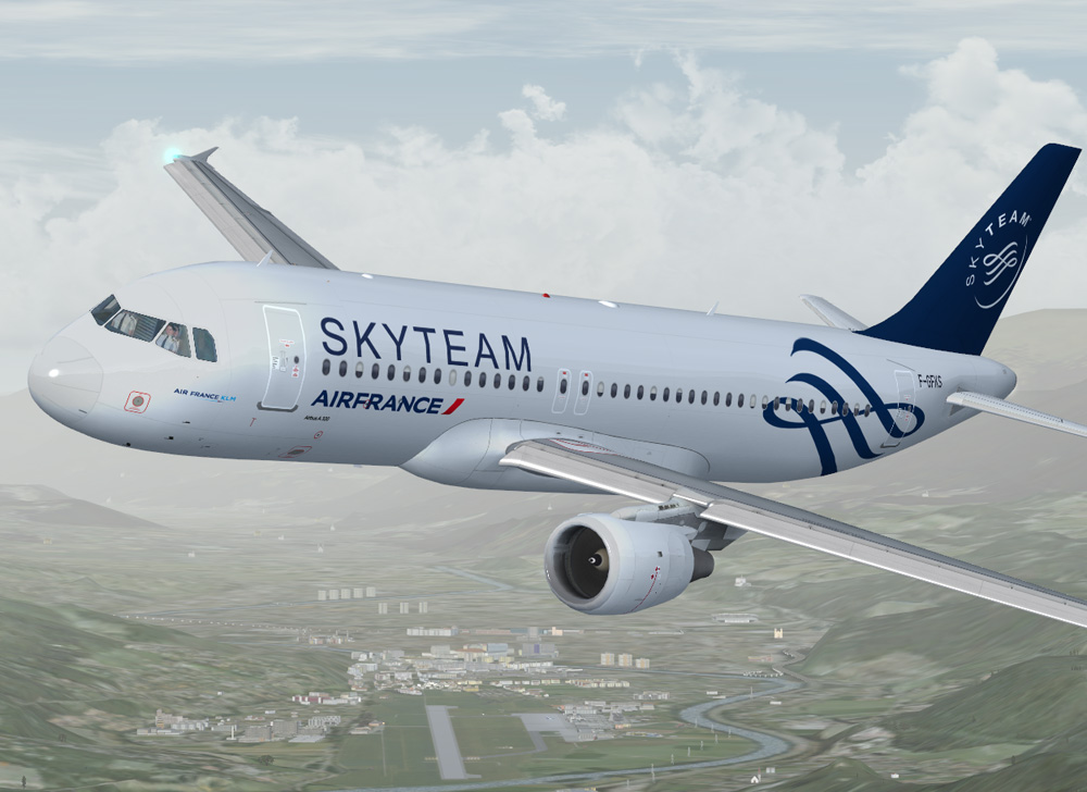 Fsx Airbus A320-211 Skyteam Air France F-Gfks — 1