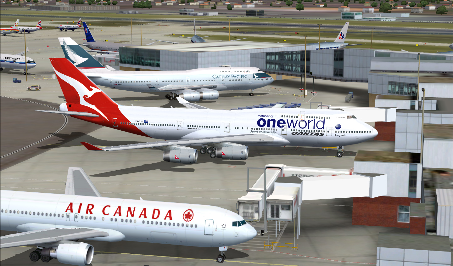 Qantas Boeing 747-400 Fs2004 — 1