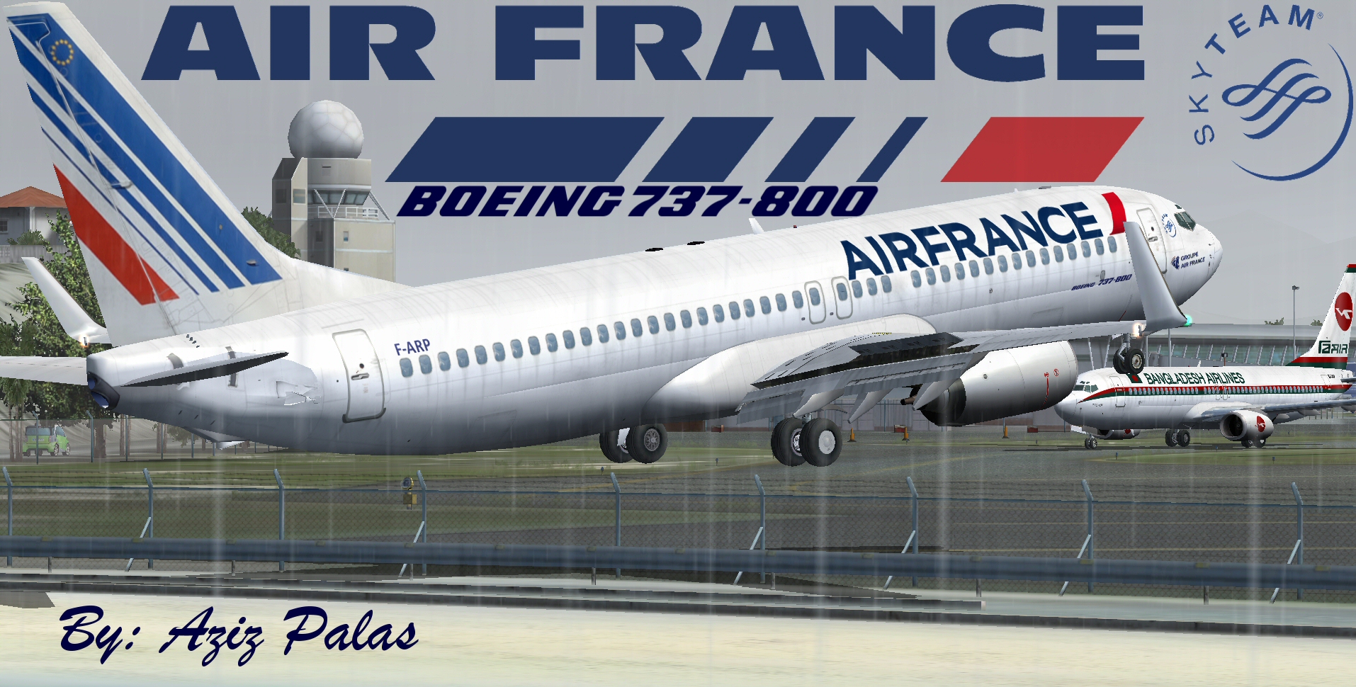 Fsx/Fs2004 Air France B737-800 — 1