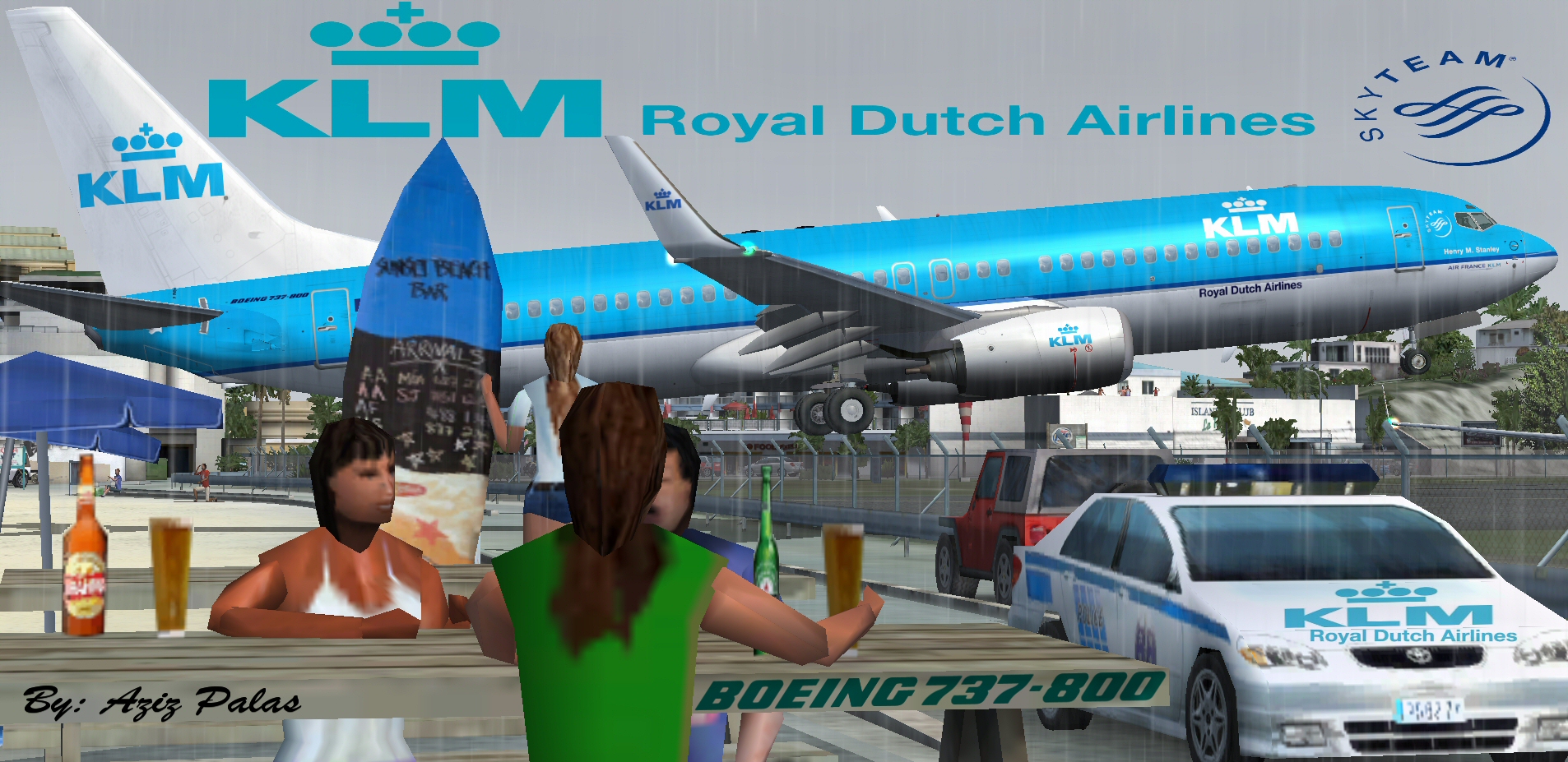 Fsx/Fs2004 Klm B737-800 — 1