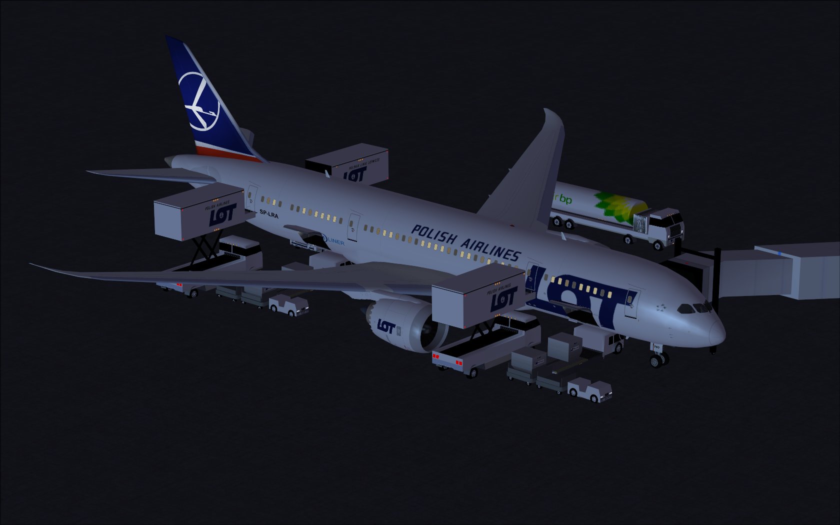 Fs2004 Lot Smooth Airlines New Colors Boeing 787-8 V2 — 1