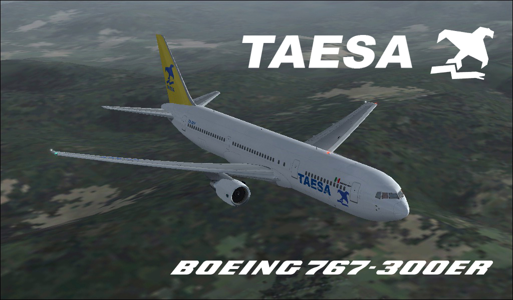 Fs2004 Boeing 767-3Y0Er Taesa Yellow Tail — 1