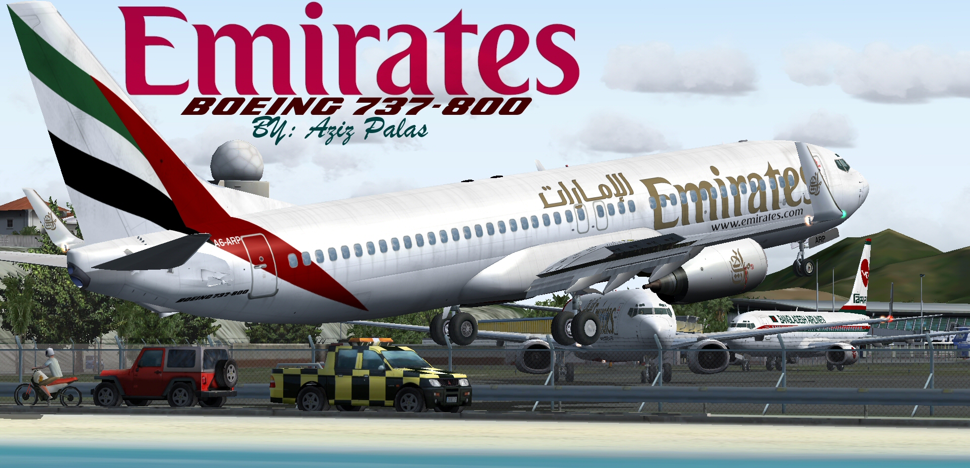 Fsx/Fs2004 Emirates B737-800 — 1