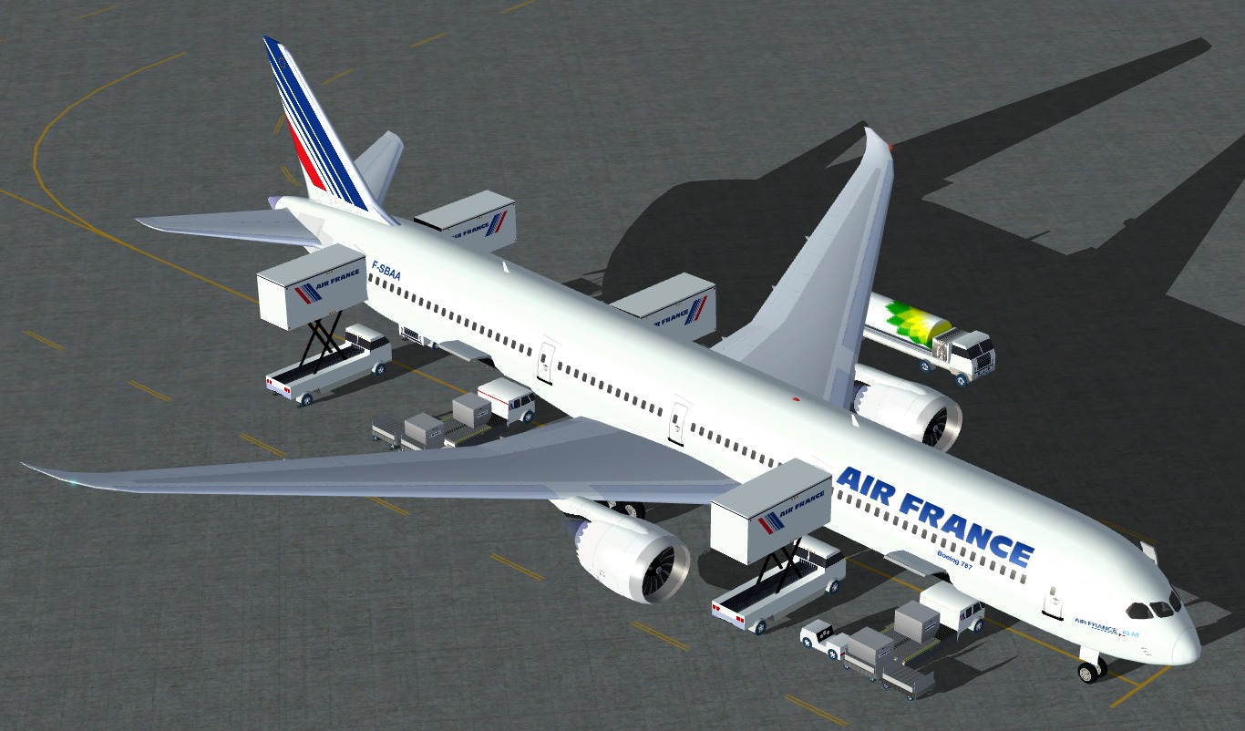 Fsx Air France Boeing 787 Super 11, A 3 Course Organization For 400-425 Seating Passengers — 1