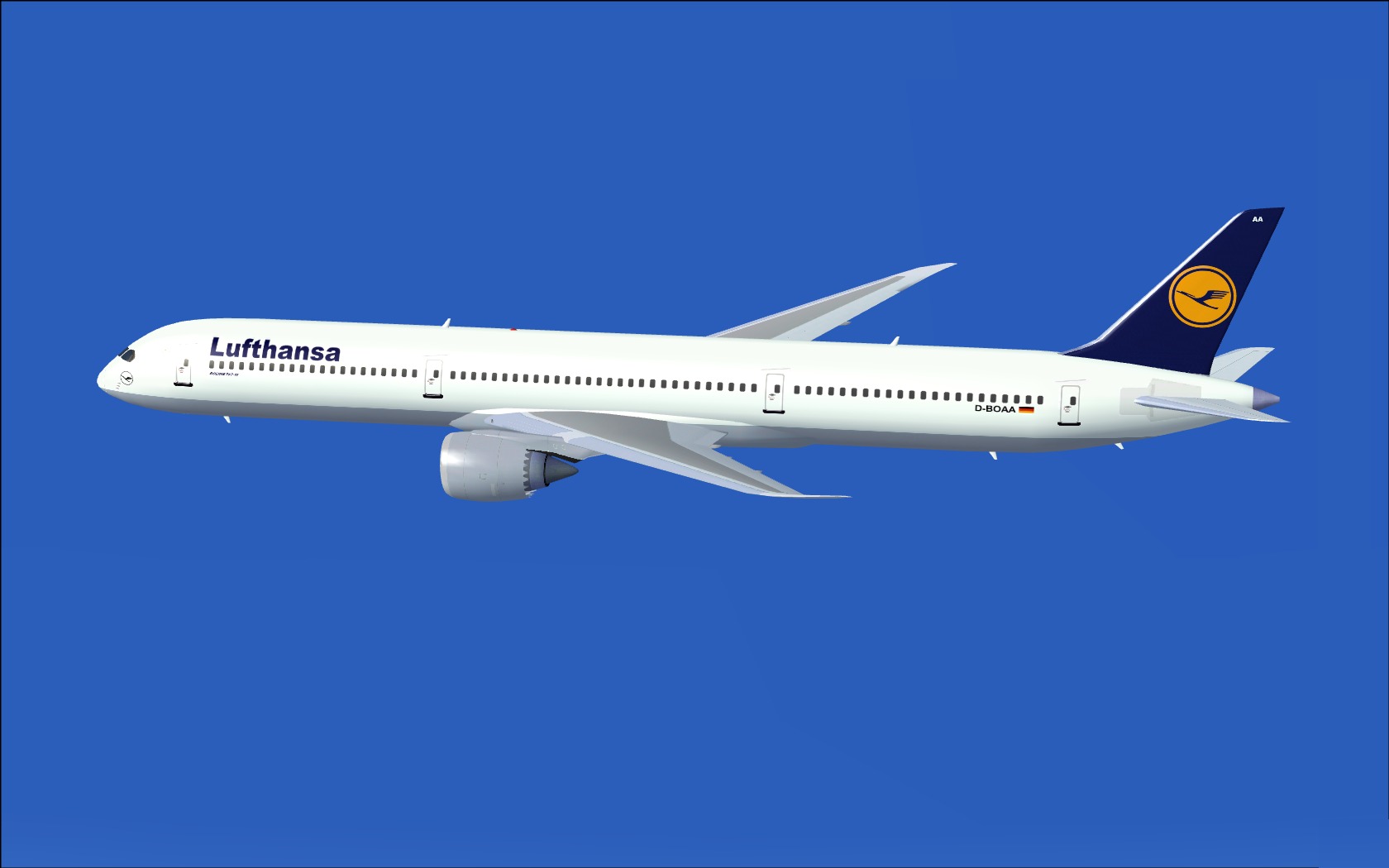 Fs2004 Lufthansa Boeing 787 Super 11, A Trio Sort Out Organization For 400-425 Seating Pas — 1