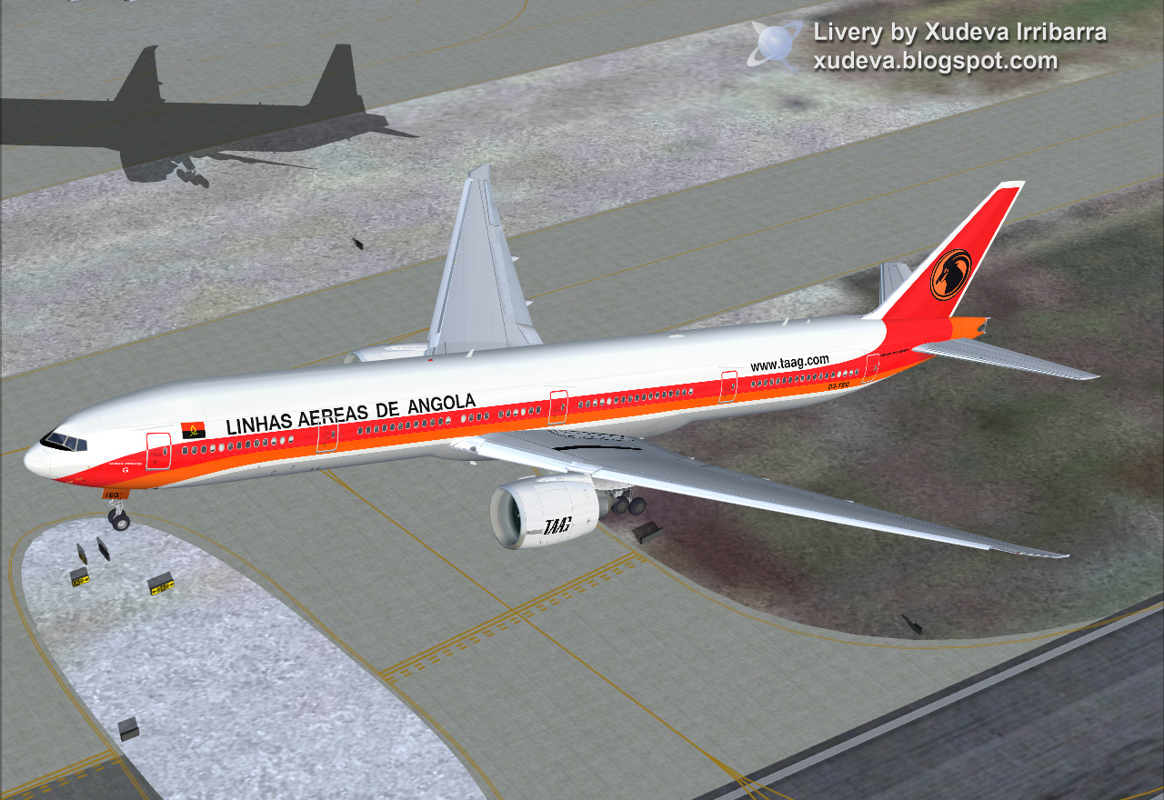 Fs2004 Angola Airlines B777-3M2/Er — 1