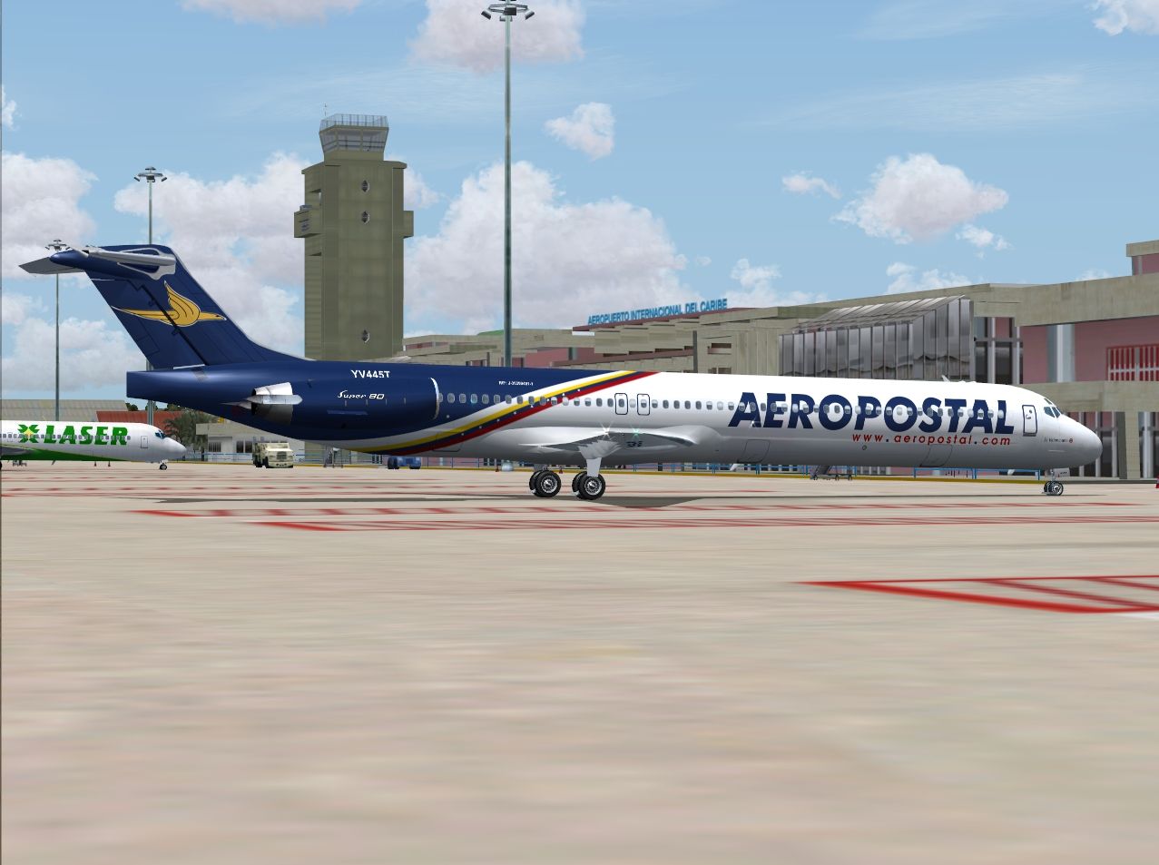 Fs2004 Aeropostal Mcdonnell-Douglas Md-82 Yv445T — 1