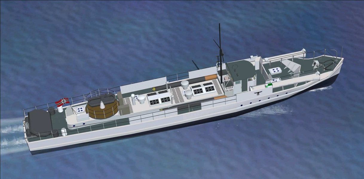 Fs2004 Features For Pilotable German Torpedo Speed Boat-Version2 — 1