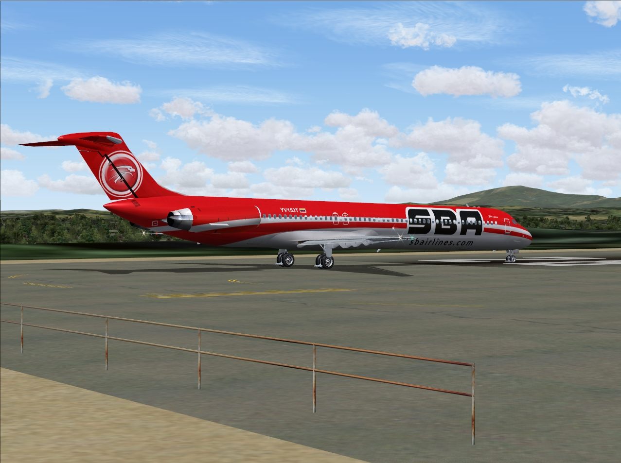 Fs2004 Santa Barbara Airlines Mcdonnell-Douglas Md-82 Yv153T — 1