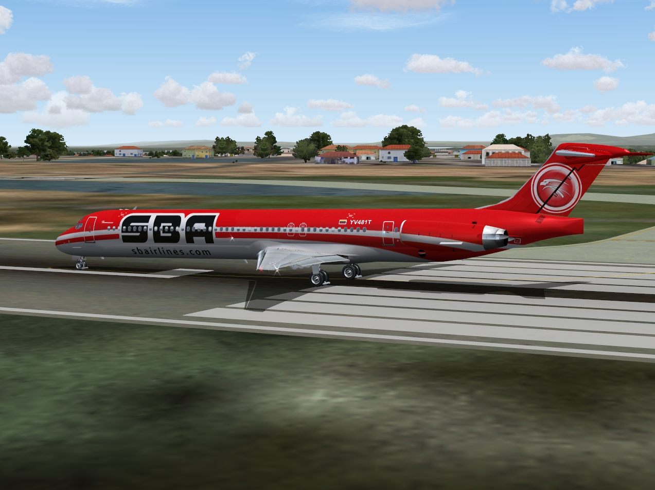 Fs2004 Santa Barbara Airlines Mcdonnell-Douglas Md-83 Yv481T — 1