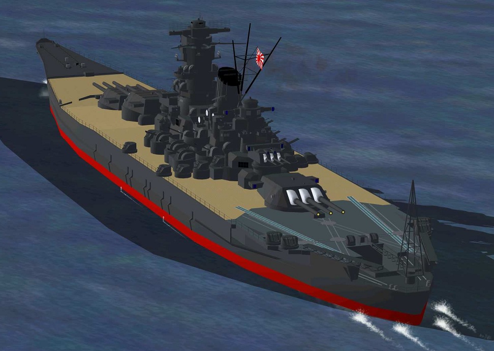 Fs2004 Features For Pilotable Japanese Battleship Yamato Fs2002/Fs2004 — 1