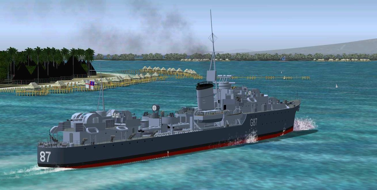 Fs2004 Features For Pilotable Destroyer Hms Lance Fs2002/Fs2004 — 1