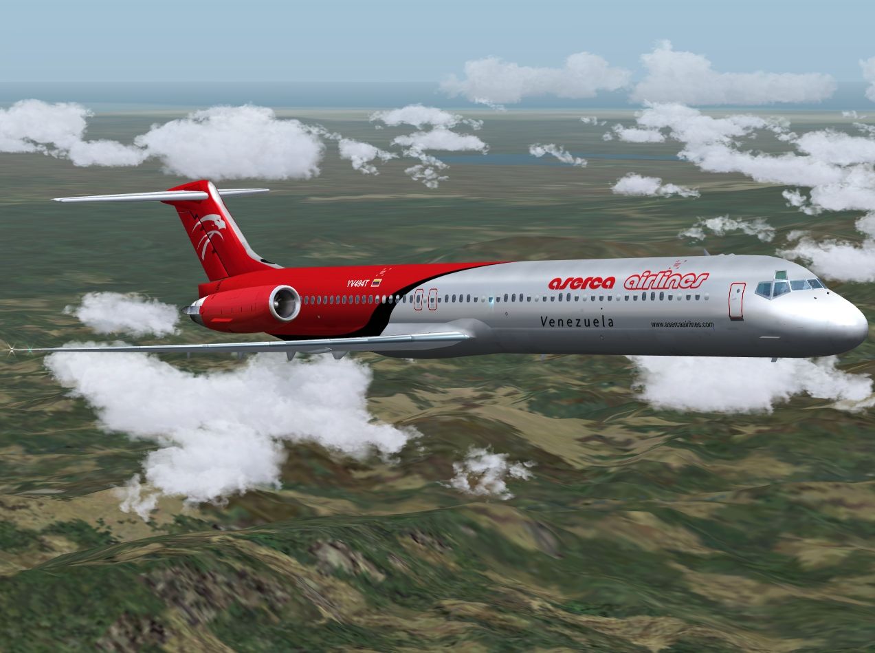 Fs2004 Aserca Airlines Mcdonnell-Douglas Md-82 Yv494T — 1