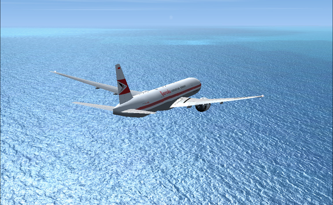 Garuda Indonesia Retro Livery Pk-Gqd Boeing 777-300 — 1