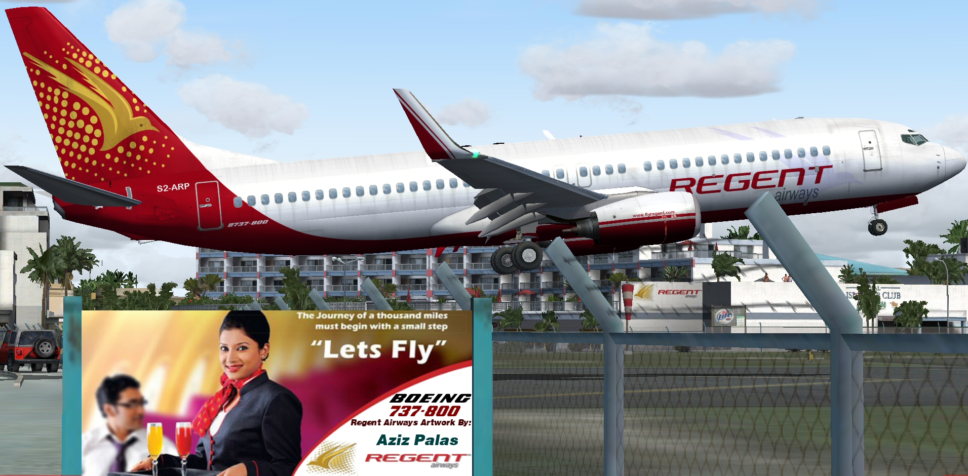 Fs2004/Fsx Regent Airways B737-800 — 1
