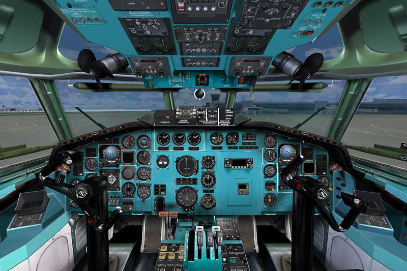 Vitamin Tu-154M Virtual Cockpit Textures — 1