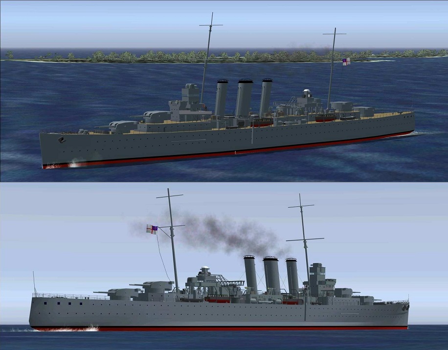 Pilotable Heavy Cruiser Hmas Canberra Fs2002/Fs2004 — 1