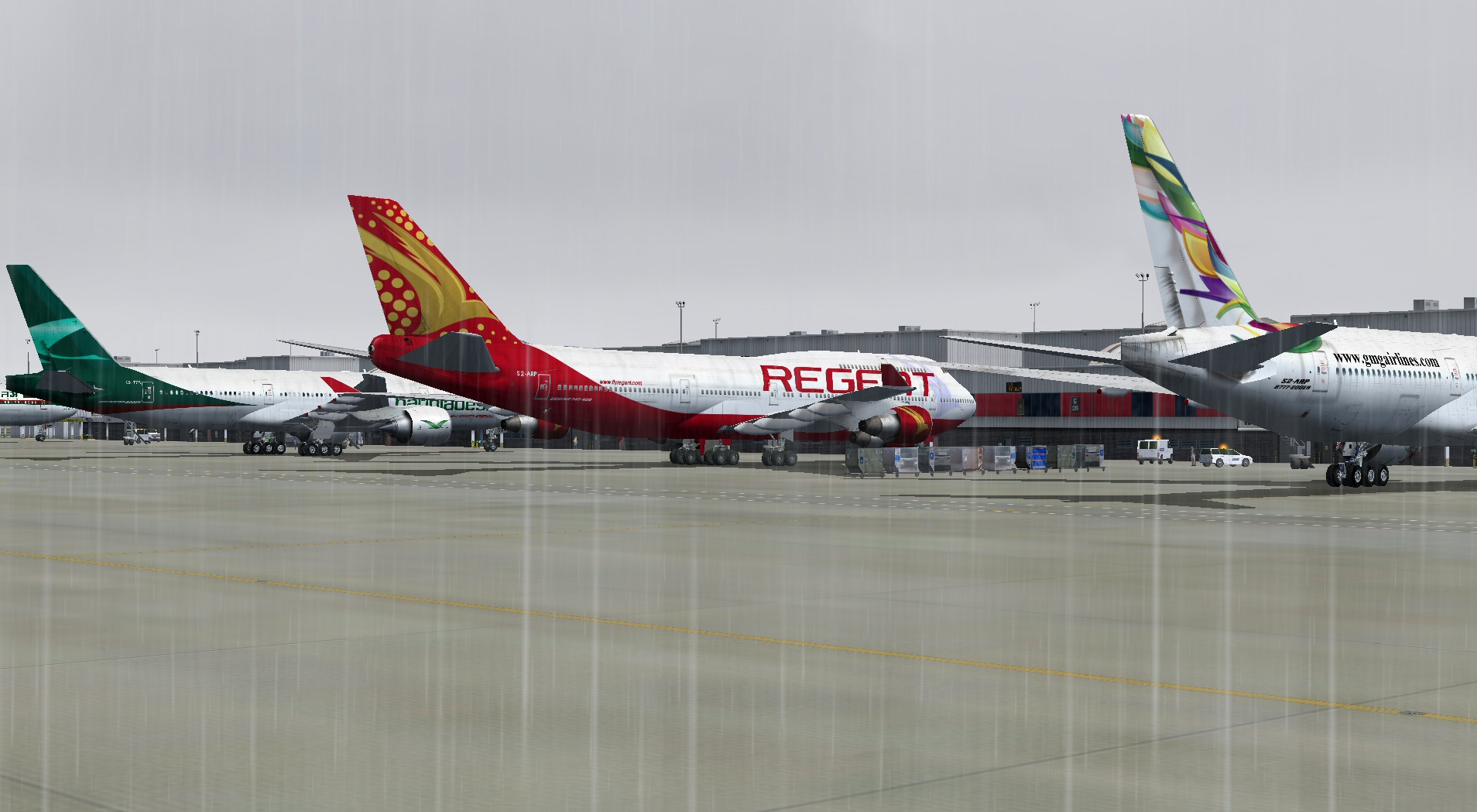 Fsx/Fs2004 Regent Airways B747-400Pw — 1